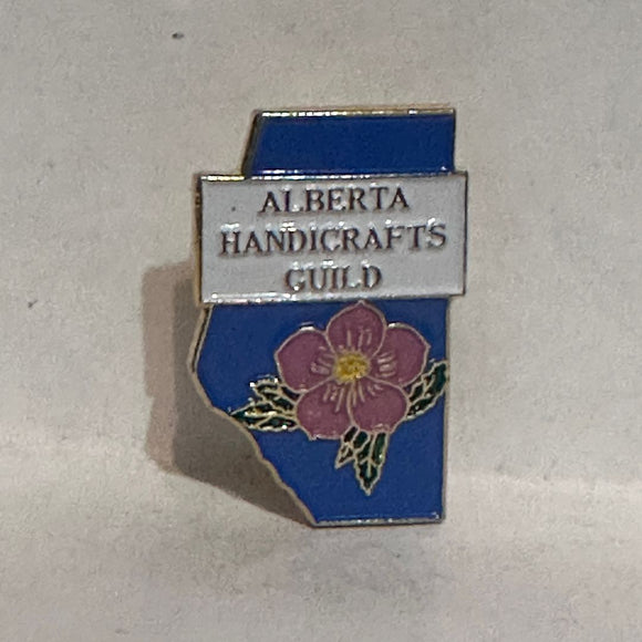 Alberta Handicrafts Guild Logo  Lapel Pin