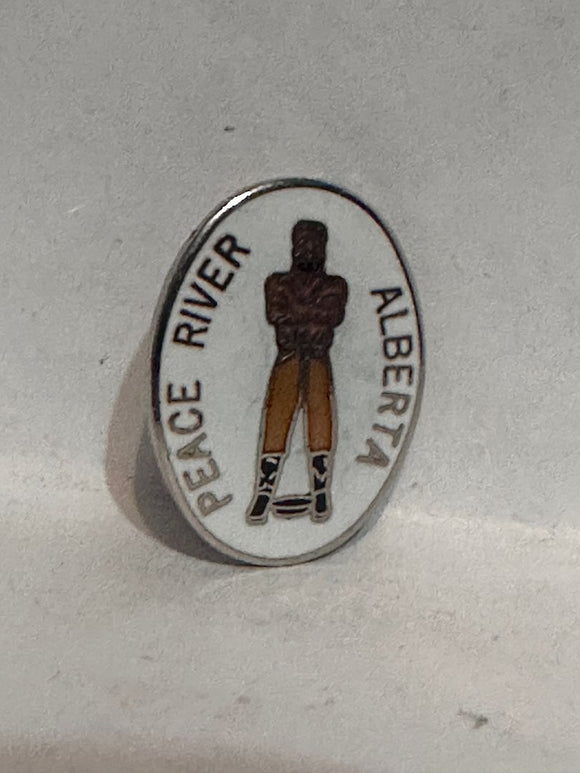 Peace River Alberta Mascot  Lapel Pin