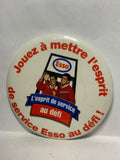 Esso Jouez a Mettre l'esprit de service Esso ou defi  Button Pinback