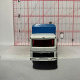 White Blue Refuse Truck #38 Superfast Matchbox Diecast Car