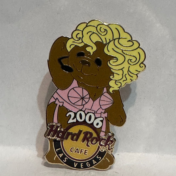 Hard Rock Café Las Vegas Singing Bear 2006   Lapel Pin