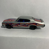 Silver Flames '70 Buick GSX Workshop Heat Fleet Hot Wheels Diecast Car