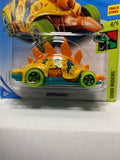 Yellow Motosaurus Dino Riders FYF46 D7C3 2017 Long Card Hot Wheels Diecast Car