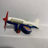 White Mad Propz Plane Hot Wheels Diecast Car