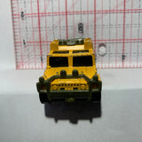 Yellow Hummer H1 Trakor Adventure Team MB506 Matchbox Diecast Car