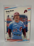 # 302 Greg Gross  Philadelphia Phillies 1988 Fleer Baseball Cards