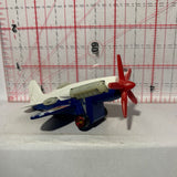 White Mad Propz Plane Hot Wheels Diecast Car