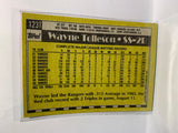 # 123T Wayne Tolleson  New York Yankees 1990 Topps Baseball Cards
