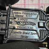 White Corvette Grand Sport L9923 Hot Wheels Diecast Car