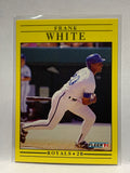 # 574 Frank White  Kansas City Royals 1991 Fleer Baseball card