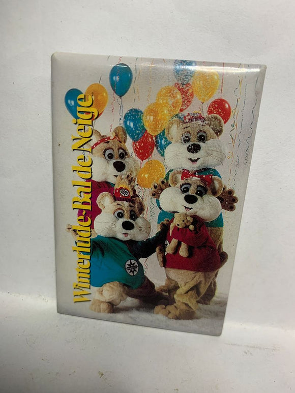 Winterlude-Balde-Neige Mascots  Button Pinback
