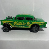 Green Gaster '55 Chevy Bel Air Gasser X1634 Hot Wheels Diecast Car