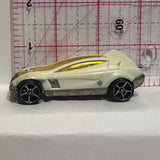 White Accelium G8121 Hot Wheels Diecast Car