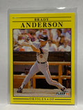 # 466 Brady Anderson  Baltimore Orioles 1991 Fleer Baseball card