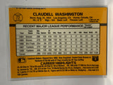 # 72 Claudell Washington  New York Yankees 1989 Donruss Baseball Cards