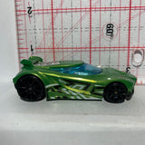 Green Chicane Track Builders Hot Wheels Diecast Car
