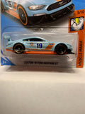 Blue #19 Gulf Custom '18 Ford Mustang Gt Muscle Mania FYB67 D7C3 G1 2018 Long Card Hot Wheels Diecast Car