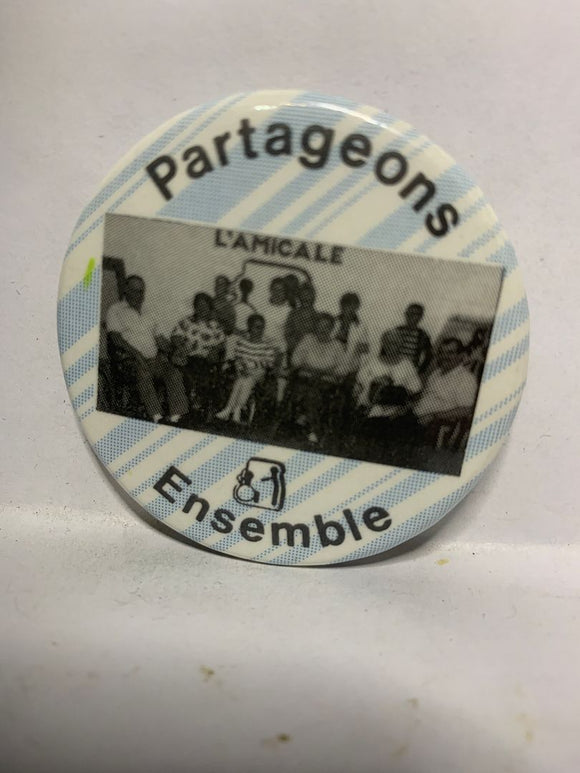 Partageons Ensemble  Button Pinback