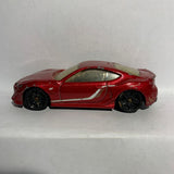 Red Scion FR-s HW Showroom Hot Wheels Diecast Car