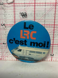 le LRC c'est moi Train  Button Pinback