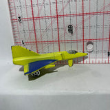 Yellow Delta-Wing Jet Fighter Plane Unbranded Diecast Car