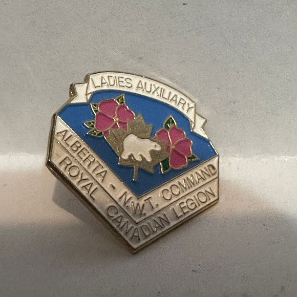 Ladies Auxiliary Alberta NWT Royal Canadian Legion  Lapel Pin