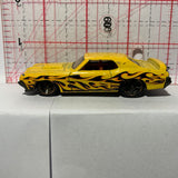 Yellow Flames '69 Mercury Cougar Eliminator N4011 Hot Wheels Diecast Car
