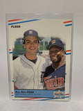 # 638 Matt Nokes Kirby Puckett  A.L. All Stars 1988 Fleer Baseball Cards