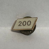200 Number Logo  Lapel Pin