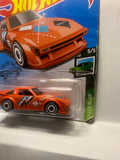 Orange Mazda RX-7 Speed Blur GHD32 D7C5 2018 Long Card Hot Wheels Diecast Car