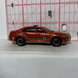 Red Fire Chief Ford Police Interceptor V0282 Matchbox Diecast Car