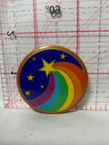 Stars Sky Rainbow  Button Pinback