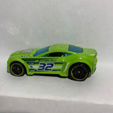 Green #32 Torque Twister Hot Wheels Diecast Car