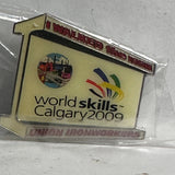 World Skills Calgary 2009 Iron Union Ironworkers  Lapel Pin