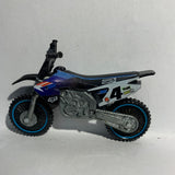 Blue #4 Motorcycle Super Cross Spin Master Diecast Car
