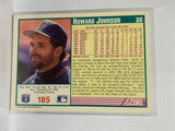 # 185 Howard Johnson  New York Mets 1991 Score Baseball Cards