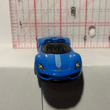 Blue Porsche 918 Spyder FPT66 2017 Hot Wheels Diecast Car