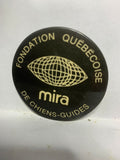 Foundation Quebec aise Mica de chiens Guides logo  Button Pinback