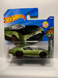 Green Slide Burn HW Dream Garage HYX84 N521 2024 Short Card Hot Wheels Diecast Car