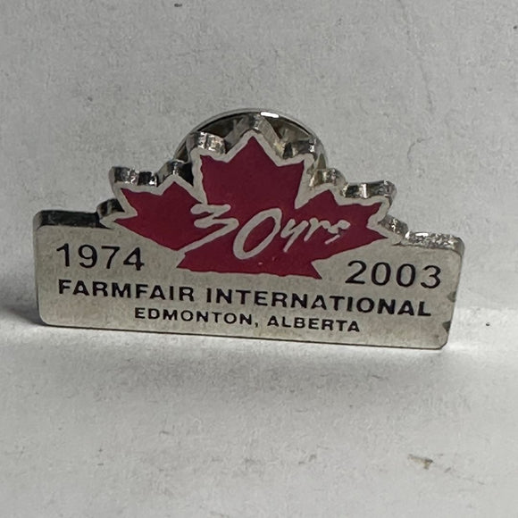 Farmfair International 30th 1974 2003 Edmonton  Lapel Pin