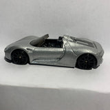 Silver Porsche 918 Spyder FPT66 Hot Wheels Diecast Car