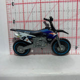 Blue #4 Motorcycle Super Cross Spin Master Diecast Car
