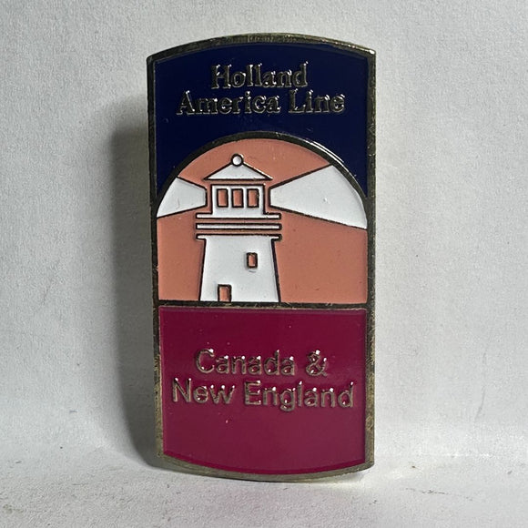 Holland America Line Canada & New England Lighthouse  Lapel Pin