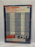 # 168 Rick Manning  Milwaukee Brewers 1988 Fleer Baseball Cards