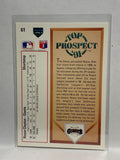 # 61 Royce Clayton Top Prospect San Francisco Giants 1991 UD Baseball card
