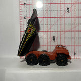 Red MC Construction 3 Axle Dump Truck MB536 Matchbox Diecast Car