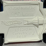White #43 '69 COPO Corvette Hot Wheels Diecast Car
