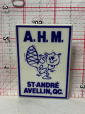 A.H.M. St Andre Avellin Quebec Beaver  Button Pinback