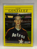 # 507 Luis Gonzalez  Houston Astros 1991 Fleer Baseball card