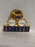W Optical Glasses Logo  Lapel Pin
